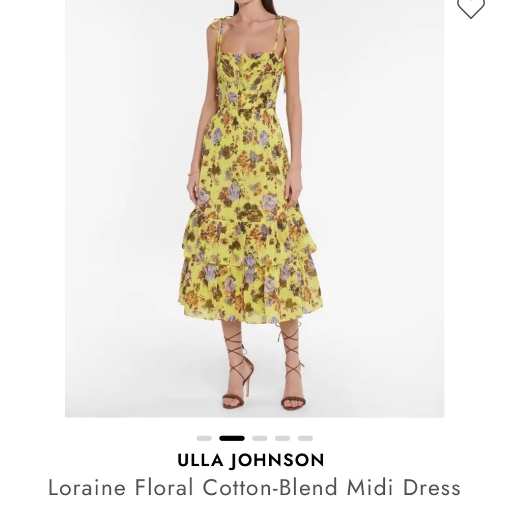 Ulla Johnson Loraine floral cotton-blend midi dress
